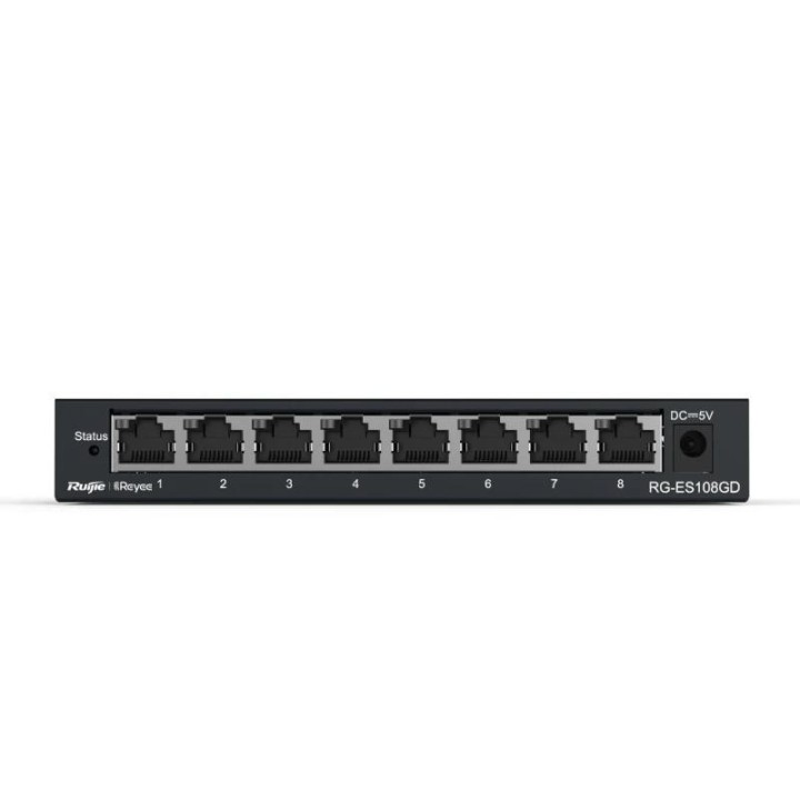 reyee unmanaged switch 8xgb rj45 steel case