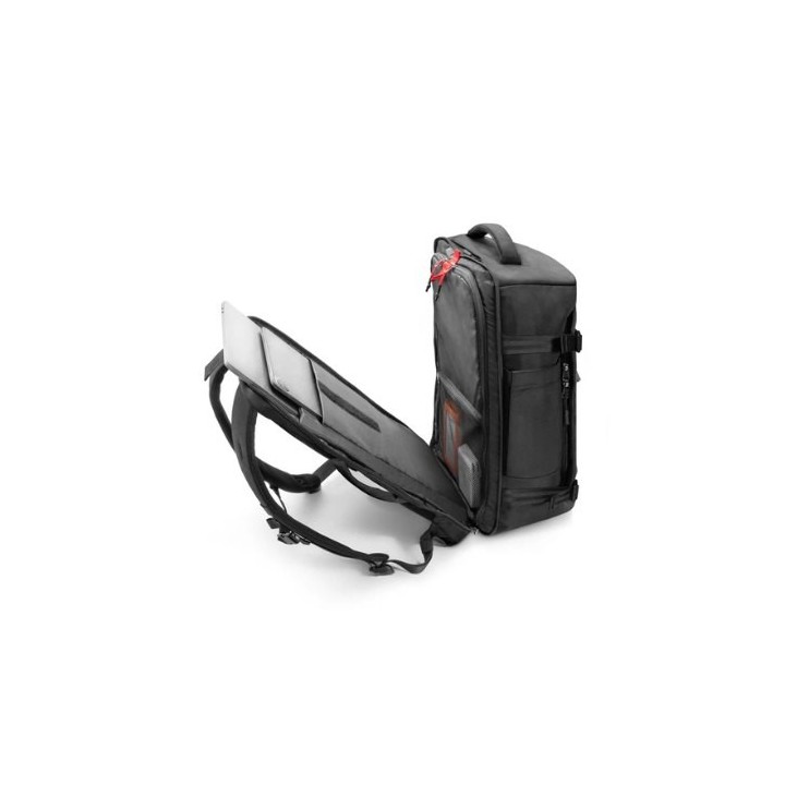mochila portatil tomtoc navigator t66 black 40l hasta 17  multiples bolsillos