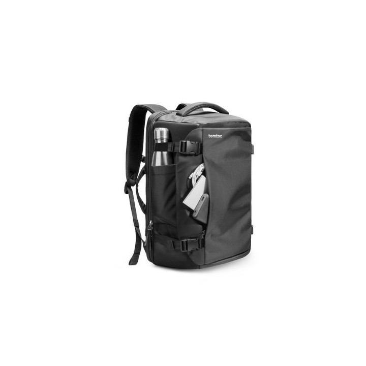 mochila portatil tomtoc navigator t66 black 40l hasta 17  multiples bolsillos