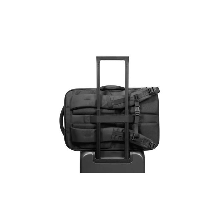 mochila portatil tomtoc navigator t66 black 40l hasta 17  multiples bolsillos