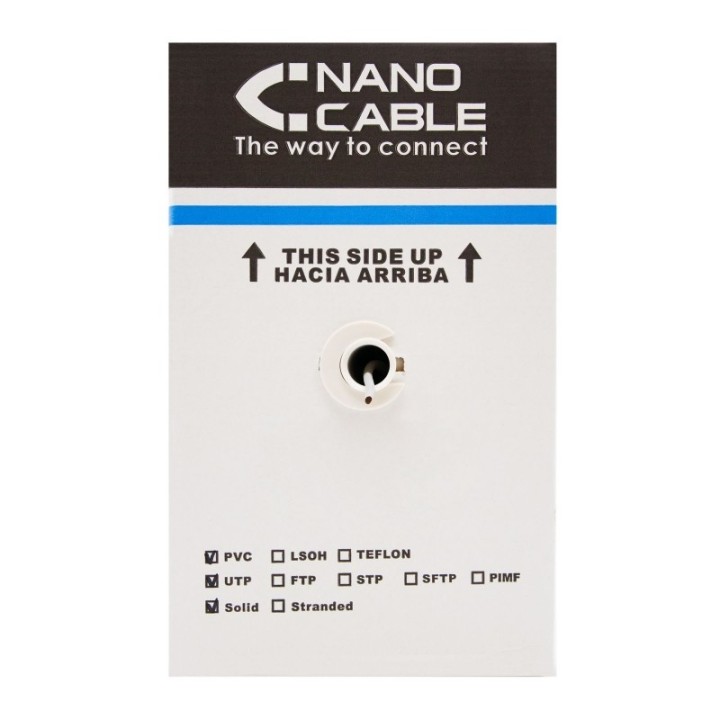 nanocable bobina  rj45 cat5e utp flexible 305mts