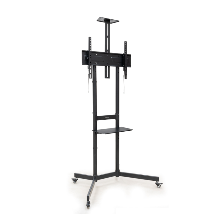 soporte suelo tooq ruedas "nefertiti" 37 70" negro