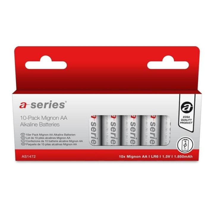 pack 10 pilas a series alcalina aa lr6 as1472