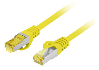 cable red lanberg latiguillo cat.6a s/ftp lszh cu 0.5m amarillo fluke passed