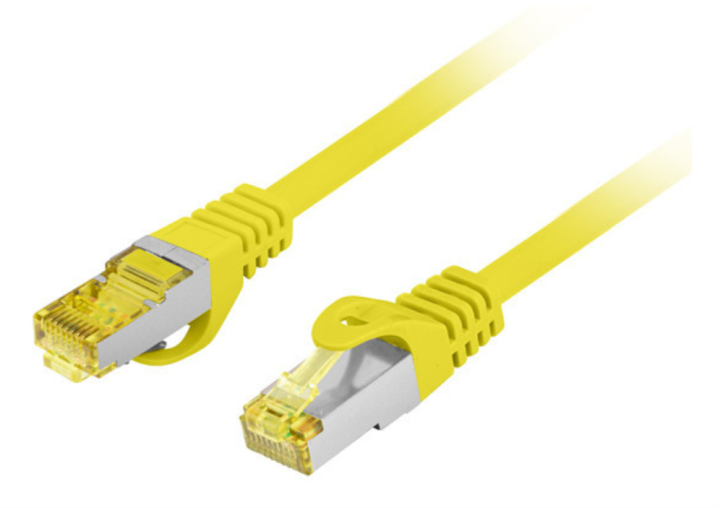 cable red lanberg latiguillo cat.6a s/ftp lszh cu 0.5m amarillo fluke passed