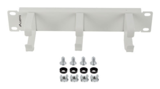 organizador de cables lanberg 3 anillas 10" 1u tipo b gris