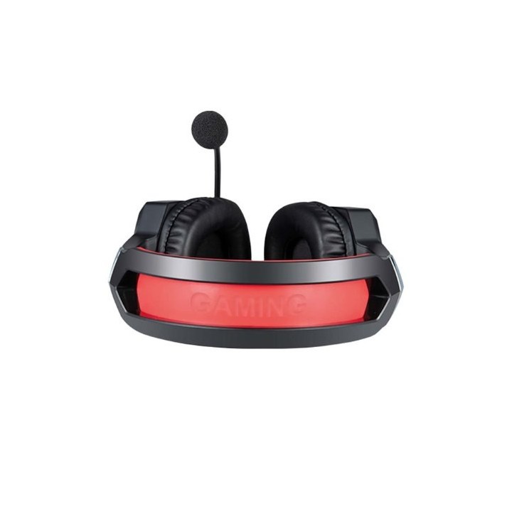 auriculares gaming savio forge jack 3.5 mm + usb multiplataforma  cable 2.2m luz led roja