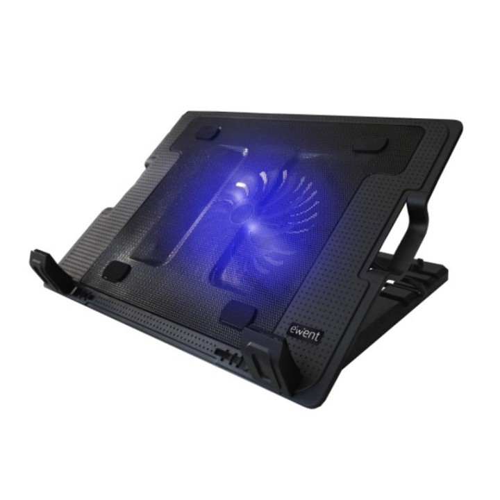 ewent soporte   base refrigeracion para ordenador portatil ewent ew1258   1 ventilador   2 usb   has