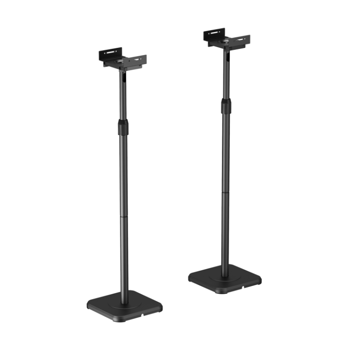 soporte universal aisens suelo giratorio e inclinable altavoces negro