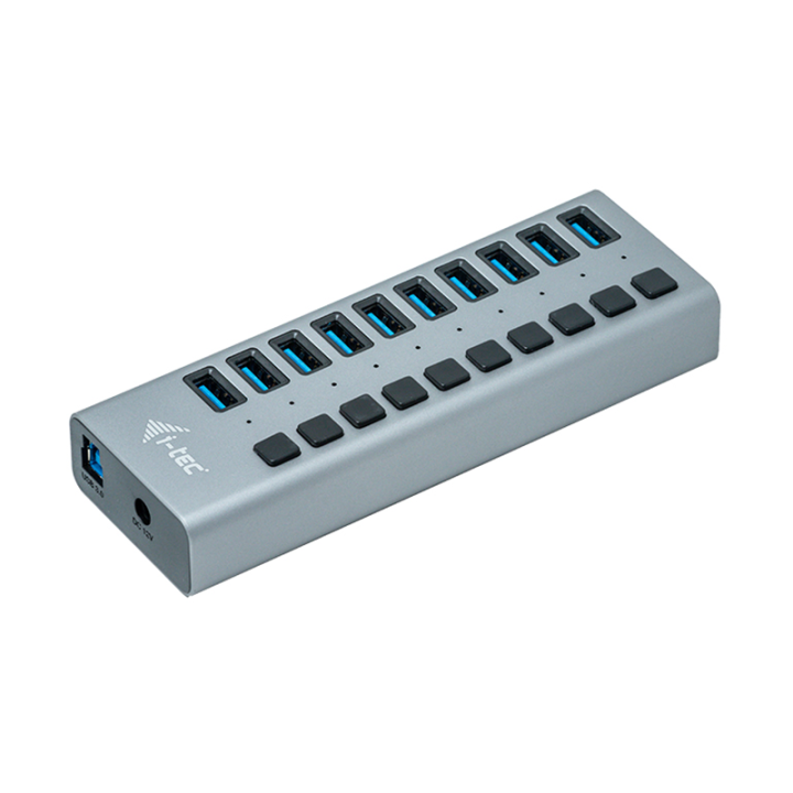 i   tec hub i   tec usb 3.0 de carga con 10 puertos usb 3.0 y adaptador de alimentacion 48w