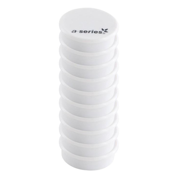 caja 10 imanes a series 38mm as1687 blanco