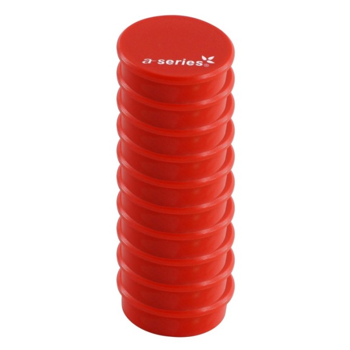 caja 10 imanes a series 38mm as1689 rojo