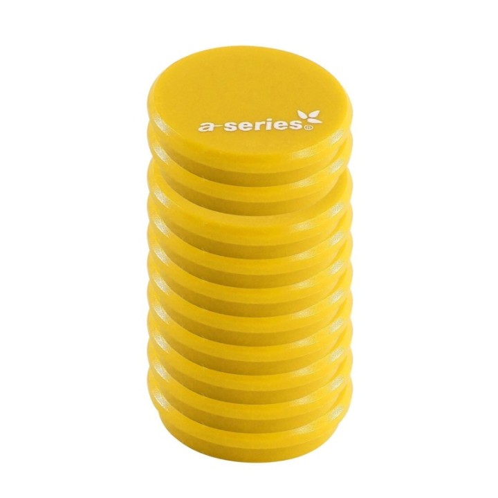 caja 10 imanes a series 32mm as1680 amarillo