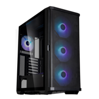 caja zalman z10 plus atx mid tower 140mm argb 3x vent