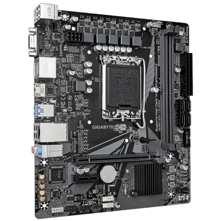 gigabyte placa base h610m s2h v3 ddr4  matx 1700