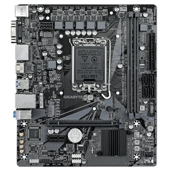 gigabyte placa base h610m s2h v3 ddr4  matx 1700