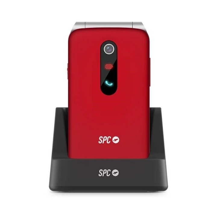 spc 2339n movil stella 3 4g bt fm + dock rojo