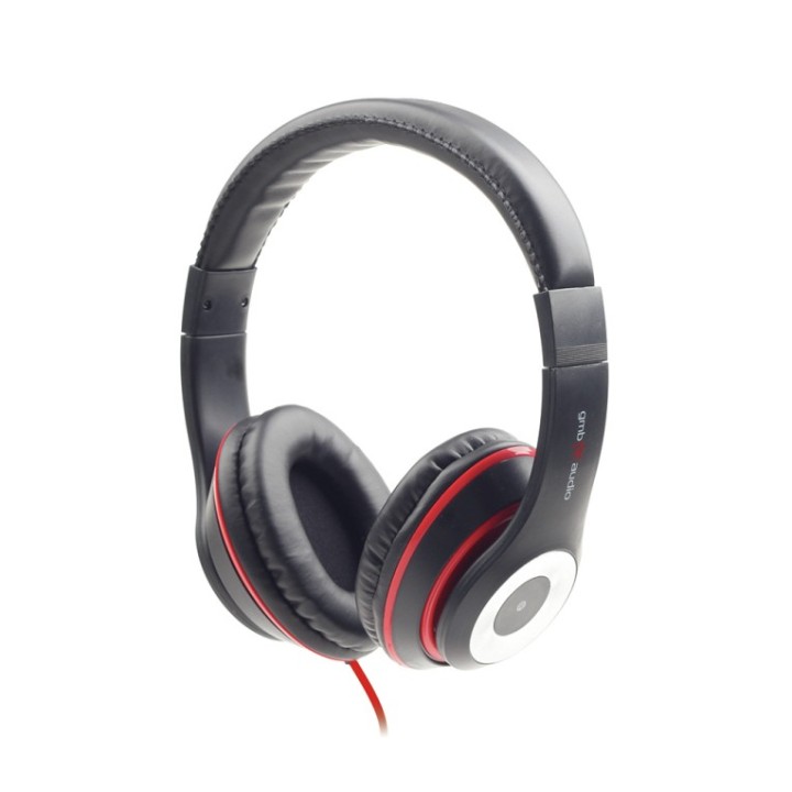 auriculares gembird los angeles negro alambrico