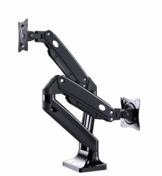 brazo de monitor gembird para 2 pantallas de escritorio ajustable 17 32 pulg