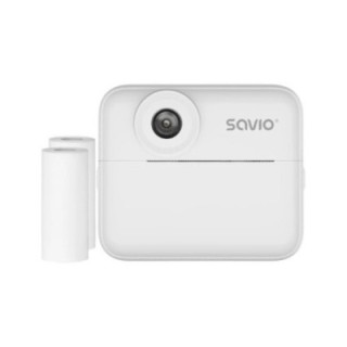 camara instantanea savio an 01 white para ninos 2xthermal roll usb c cable lanyard stickers