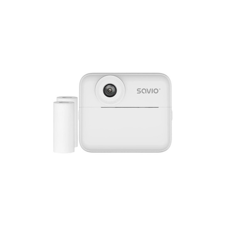 camara instantanea savio an 01 white para ninos 2xthermal roll usb c cable lanyard stickers