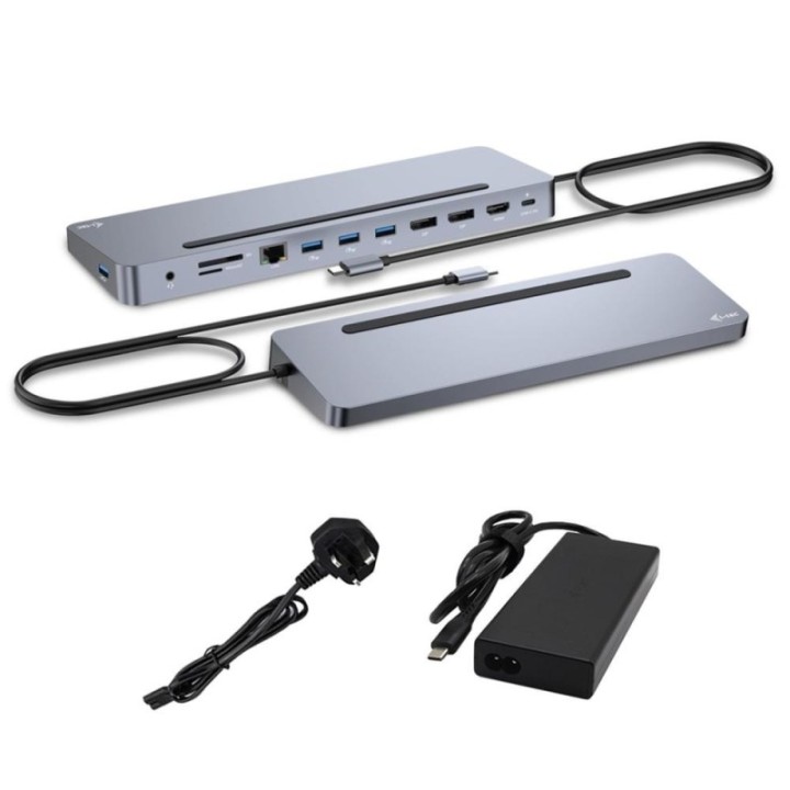 i   tec docking station i   tec usb tipo c 12 en 1 + cargador 100w
