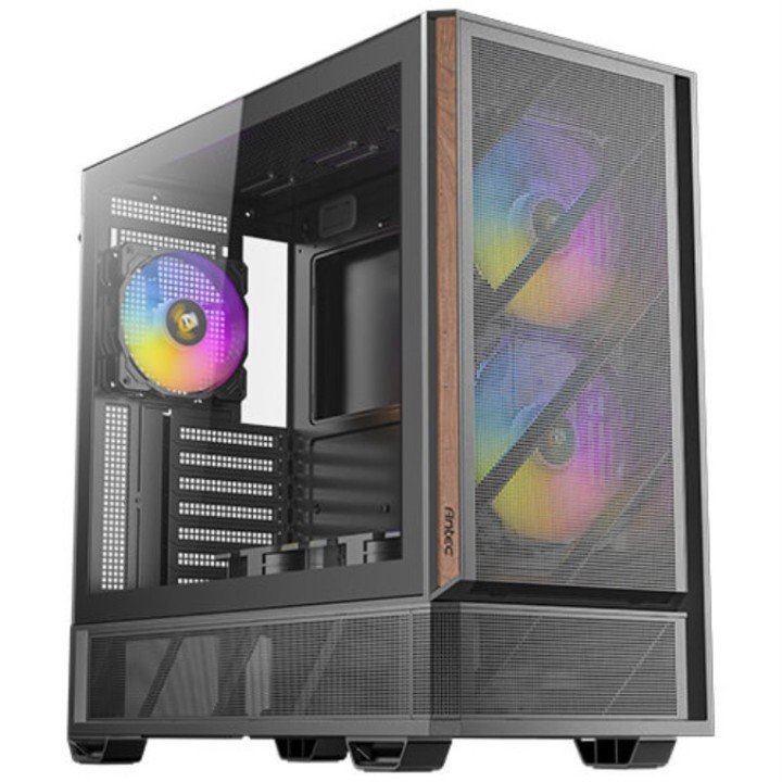 caja antec p30 argb mid tower atx 2xvent 140mm + 3xvent 120mm pwm negra
