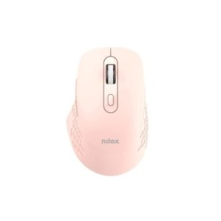 nilox raton dual wireless 1600dpi silen. rosa