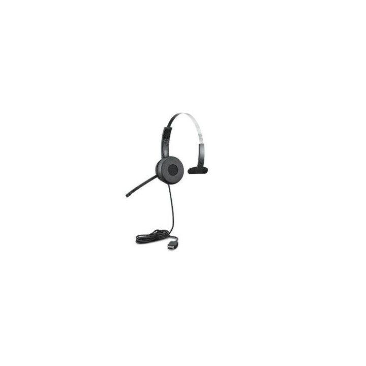 headset usb lenovo 100 mono, cable 1.8m color negro