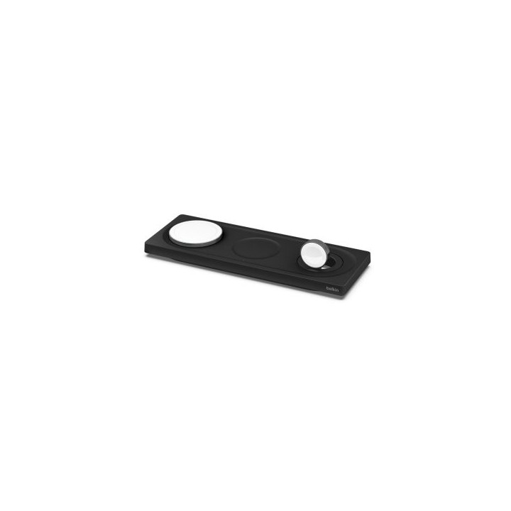 base de carga inalambrica belkin wiz016vfbk magsafe 3 en 1 apple iphone airpods watch negro