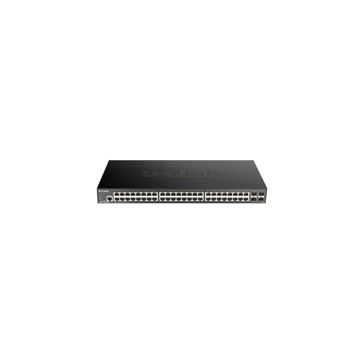 switch semigestionable d link dgs 1250 52x/e 48p giga + 4p 10g sfp+ capacidad de switching 176gbps