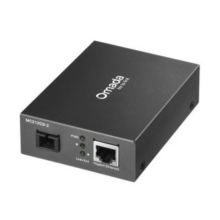 convertidor fibra tp link mc212cs 2 rj45 eth a fibra monomodo sc 1gb fullduplex hasta 2km
