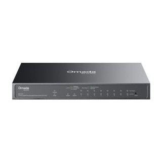 switch semigestionable tp link omada es210gp 10p 9xlan 1gb 8xpoe+ 1x combo sfp rj45 metal