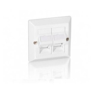 placa frontal universal equip roseta keyston 2 puertos 45ao 760301