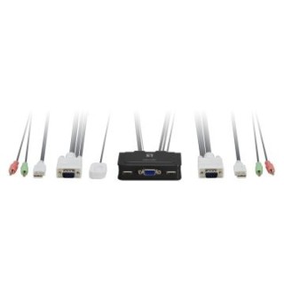 conmutador automatico level one v/t/m 1a2 cpus usb con audio cables incluidos