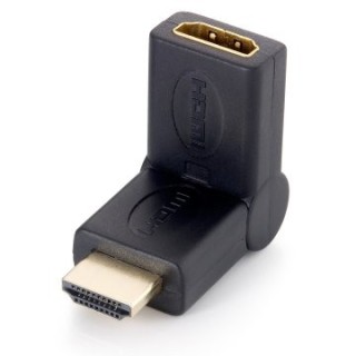 adaptador hdmi equip macho   hdmi hembra pivotante 45ao 118911