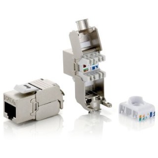 kit 8 uds conector hembra rj45 sftp cat6a keystone tool free
