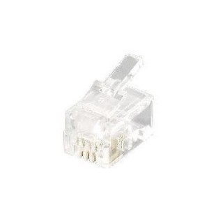 kit 100 conectores rj9 4p4c equip 121111