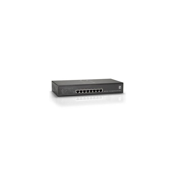 switch level one no gestion 8p 10/100/1000 4 p poe plus 120w
