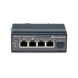 switch industrial level one igp 0501 5p poe giga y 1p sfp 240w carril din