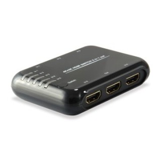 switch hdmi equip 5 entradas 1 salida hdmi 1.4a 4k dts hd con mando