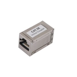 adaptador rj45 cat.5e apantallado hembra   hembra