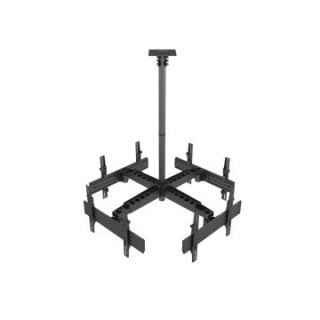 soporte de techo profesional equip 650372 para 4 pantallas 32" 55" inclinable max. 30kgs