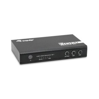 switch hdmi 2.0 4k 3x1 alimentacion por usb equip