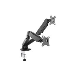 soporte de mesa equip 650121 para 2 pantallas 13" 32" 2 brazo inclinables muelle de gas vesa hasta 9