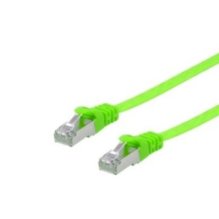 latiguillo apantallado cat.6a u/ftp plano lsoh 0.5m color verde equip 607647