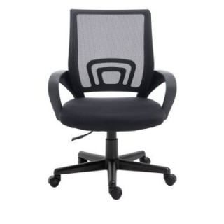 silla de oficina equip de malla color negro recubrimiento pu de alta calidad diseÃ£Âo ergonomico