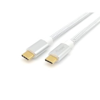 cable usb c a usb c 0.5m equip 128355 transferencia 10g 5a  100w  color blanco
