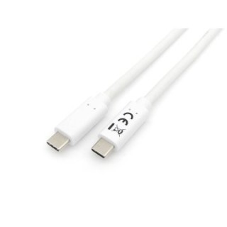 cable usb c a usb c 1m equip 128361 transferencia 5g 3a  60w  color blanco