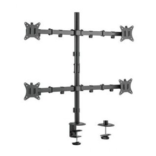 soporte de mesa equip 650159 para 4 pantallas 17" 32" doble brazo articulado vesa standard hasta 9kg